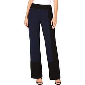 International Concepts Colorblock Mid-Rise Wide Leg Pants
